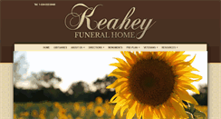 Desktop Screenshot of keaheyfuneralhome.com